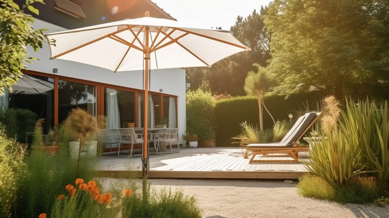 Wunderschönes Haus mit Sonnenschirm